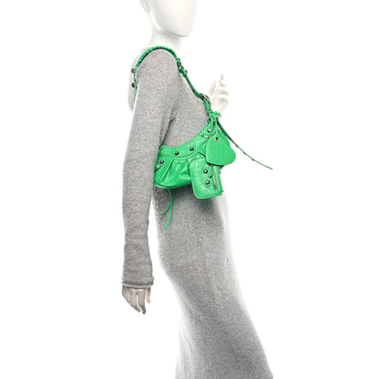 Balenciaga Agneau Arena Le Cagole Shoulder Bag XS Vivid Green 2 of 11