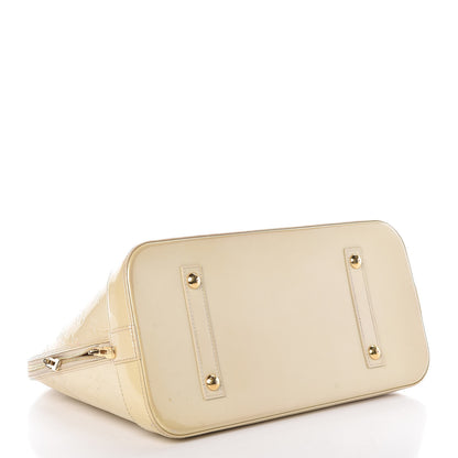 Louis Vuitton Vernis Alma GM Blanc Corail 4 of 15