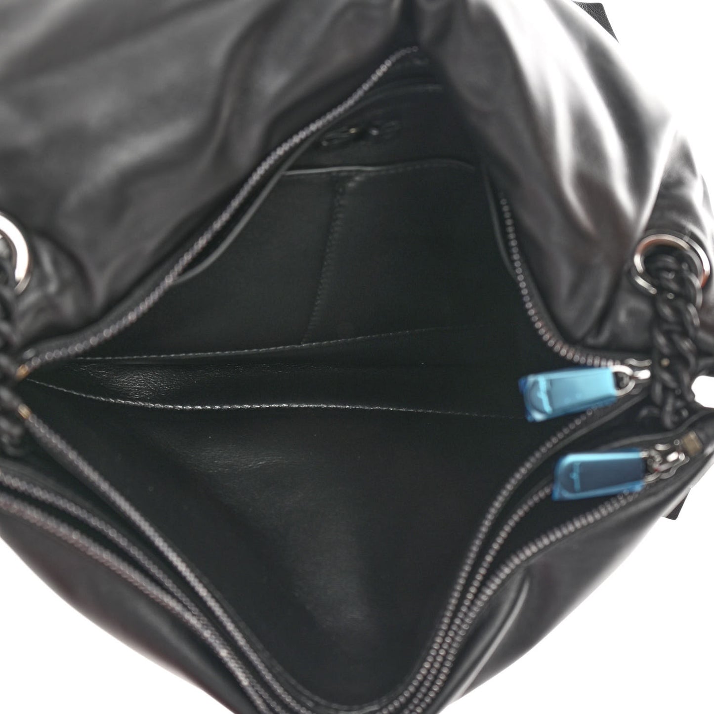 Calfskin Small Viva Bow Shoulder Bag Black