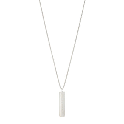 Tiffany Sterling Silver 1837 Bar Pendant Necklace 1 of 7