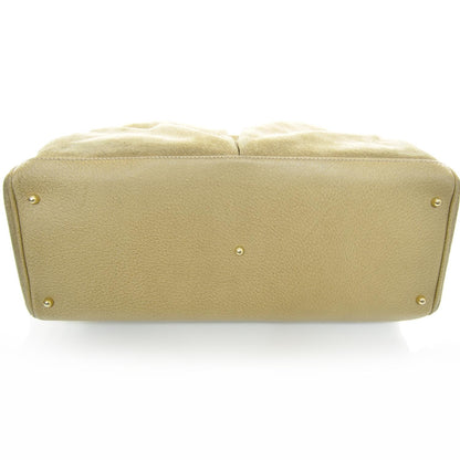 Gucci Suede Bamboo Handle Tote Beige 4 of 9