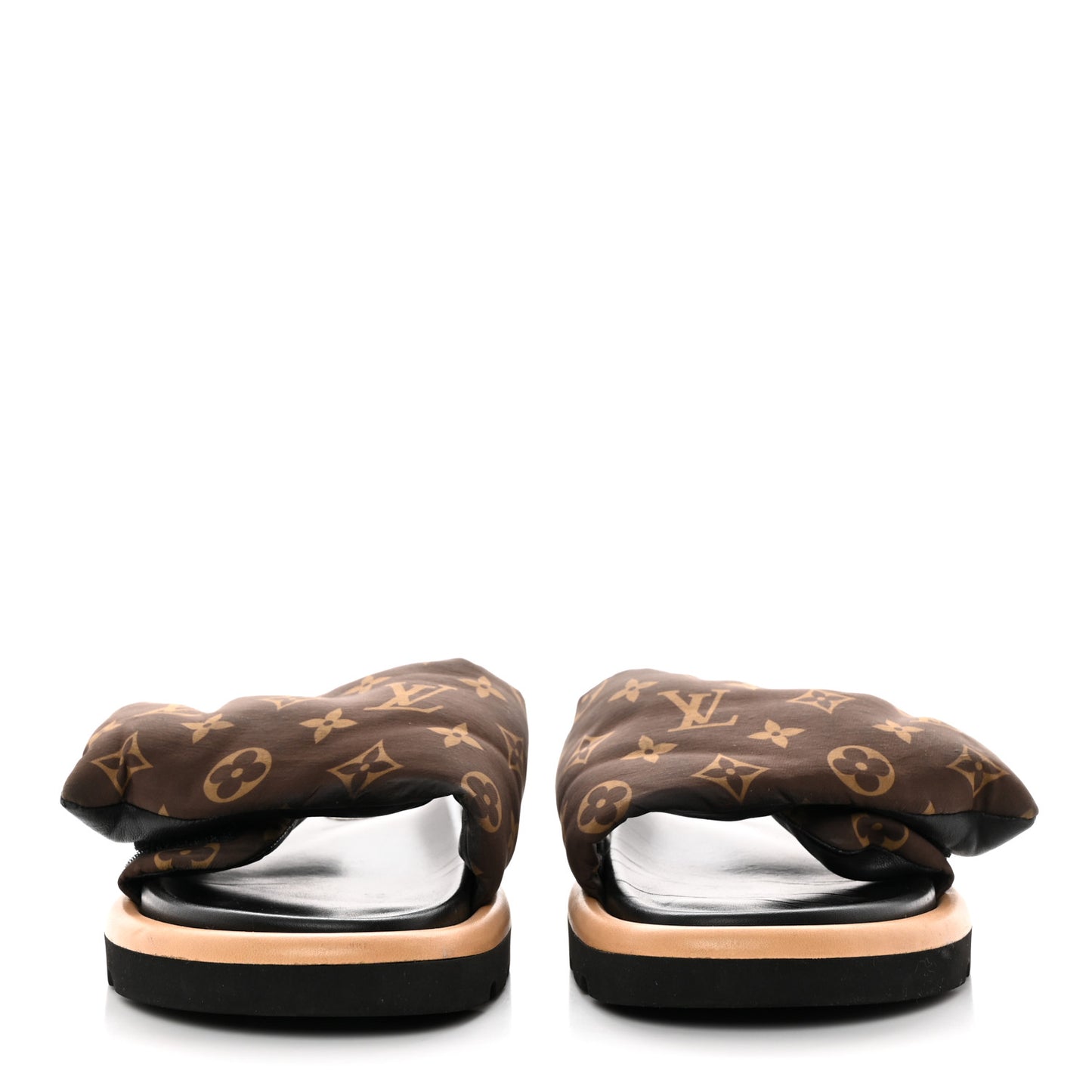 Nylon Monogram Pool Pillow Comfort Mule 40 Cacao Brown
