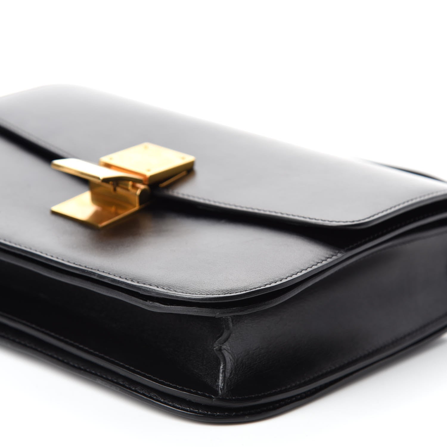 Celine Box Calfskin Medium Classic Box Flap Bag Black 7 of 11
