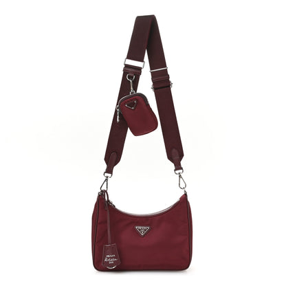 Prada Tessuto Nylon Re-Edition 2005 Shoulder Bag Granato 1 of 12