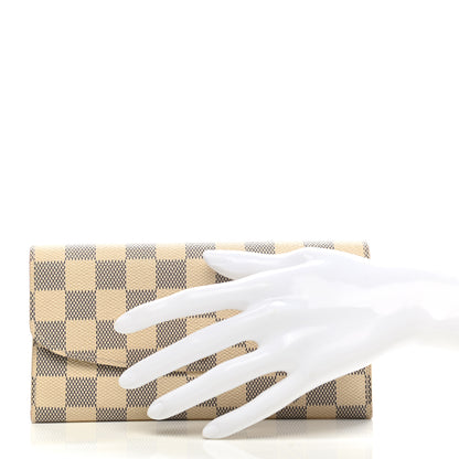Louis Vuitton Damier Azur Emilie Wallet 2 of 13