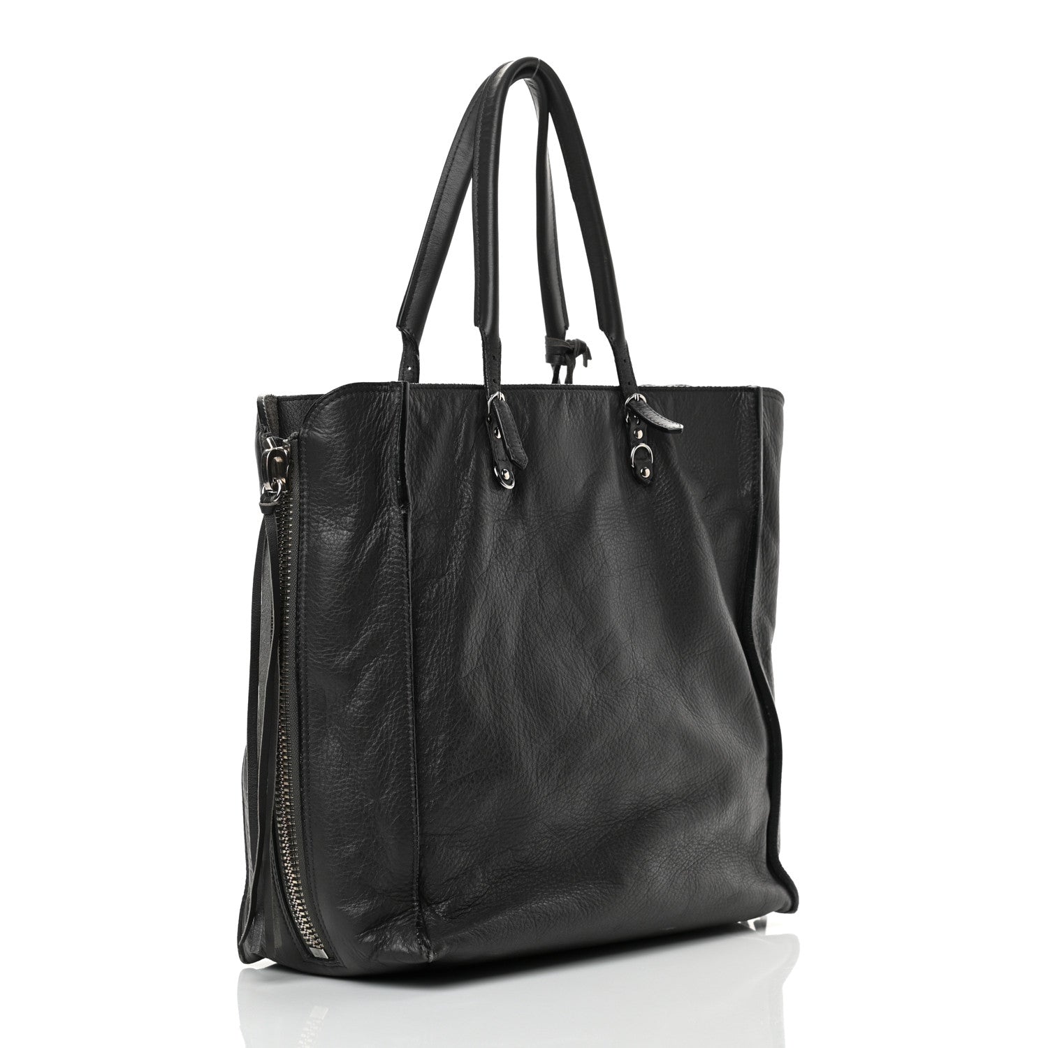 Balenciaga Veau Papier A5 Zip Around Tote Gris Fossile 2 of 19