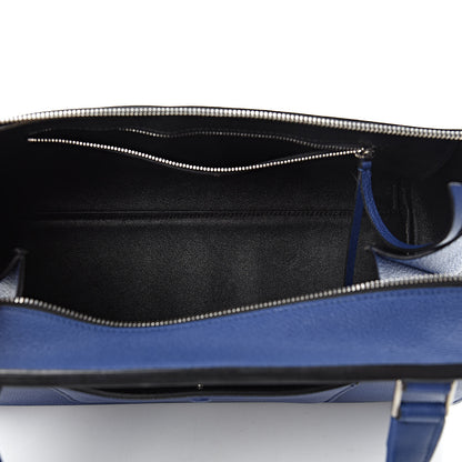 Celine Drummed Calfskin Small Edge Shoulder Bag Indigo 5 of 14