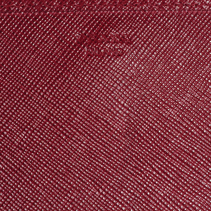 Prada Saffiano Metal Oro Chain Wallet Cherry 7 of 10