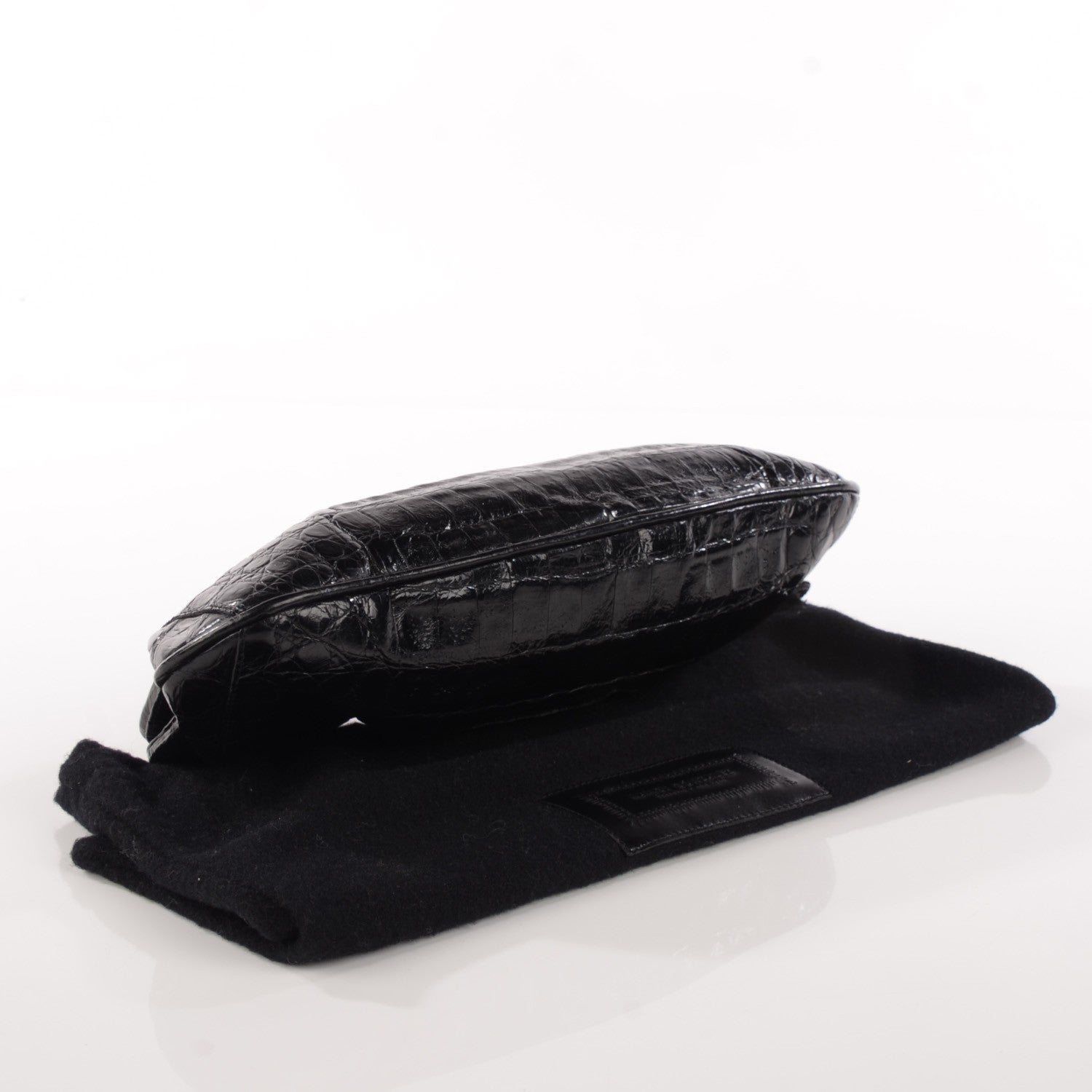Nancy Gonzalez Crocodile Frame Clutch Black 4 of 8