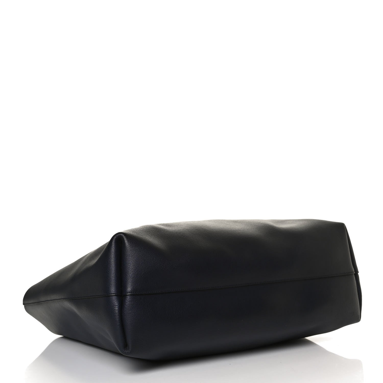 Saint Laurent Calfskin Large Shopping Tote Navy 4 of 17