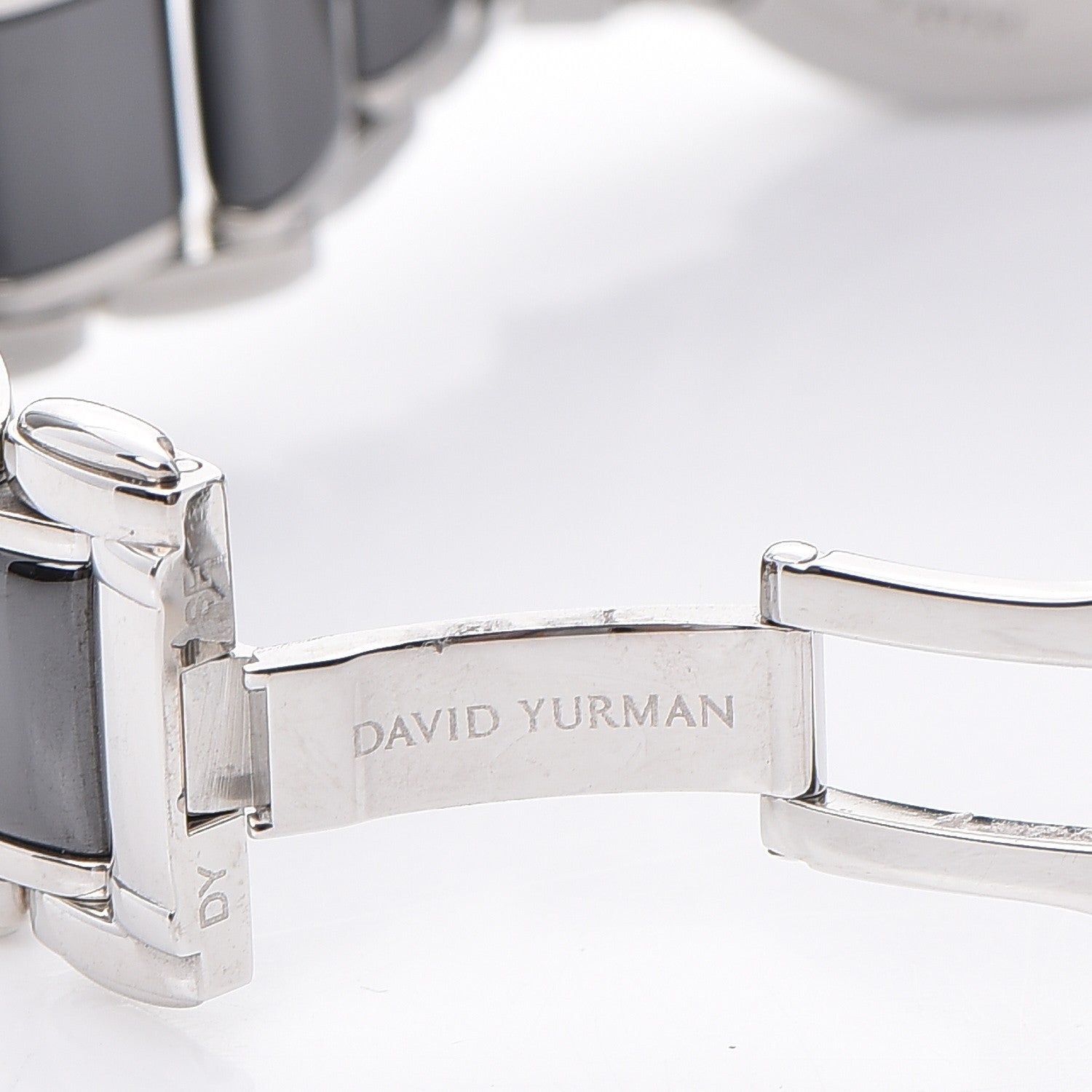 David Yurman Stainless Steel Ceramic Diamond Bezel 30mm Classic Quartz Watch Black 6 of 8