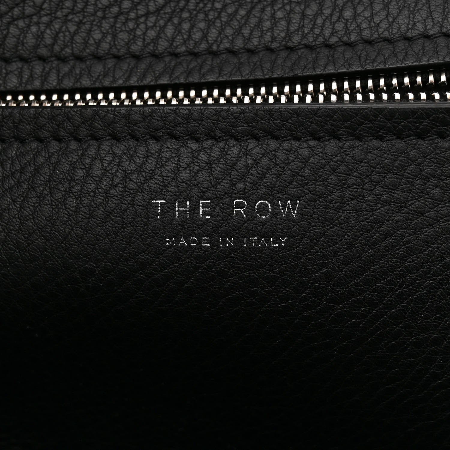 The Row Grained Calfskin Soft Bowling Bag Black 6 of 14