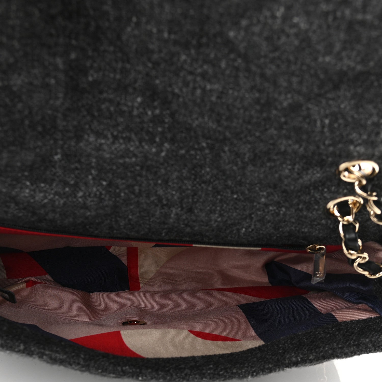 Chanel Wool Tweed Quilted Coco Neige Chain Around Flap Black 5 of 10