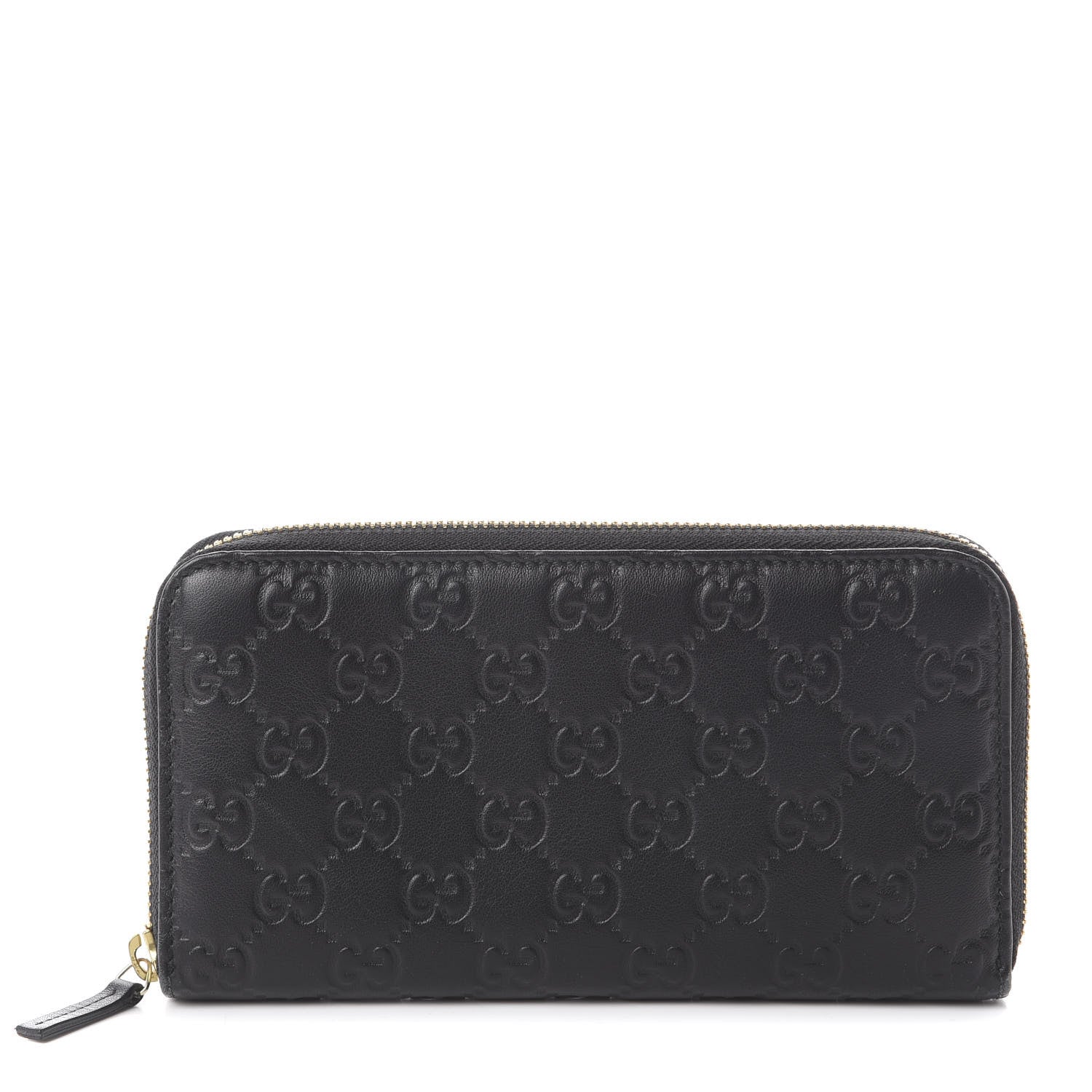 Gucci Guccissima Vitello Tender Zip Around Wallet Black 2 of 10