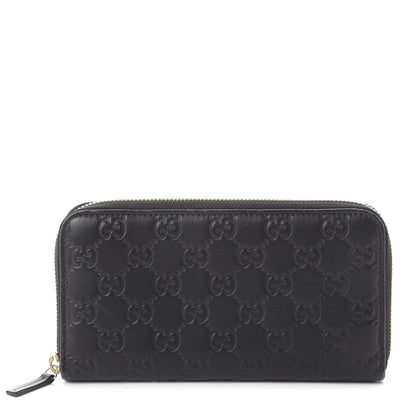 Gucci Guccissima Vitello Tender Zip Around Wallet Black 2 of 10