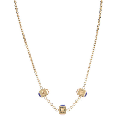 Louis Vuitton Swarovski Gamble Short Necklace Azur 1 of 7