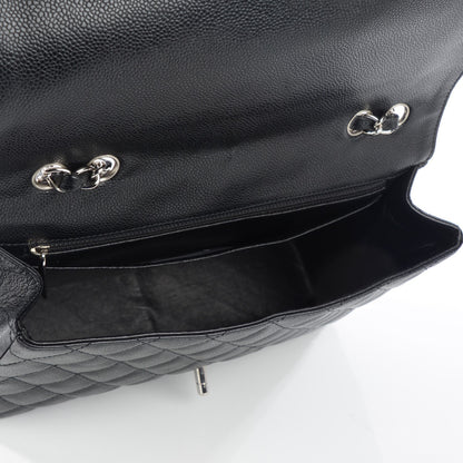 Chanel Caviar Quilted Jumbo Single Flap Black 5 of 8