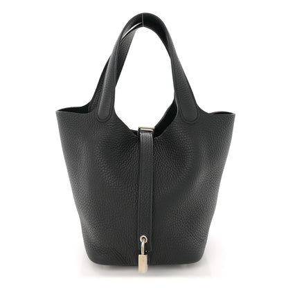 Hermes Taurillon Clemence Picotin Lock 18 PM Black 1 of 11