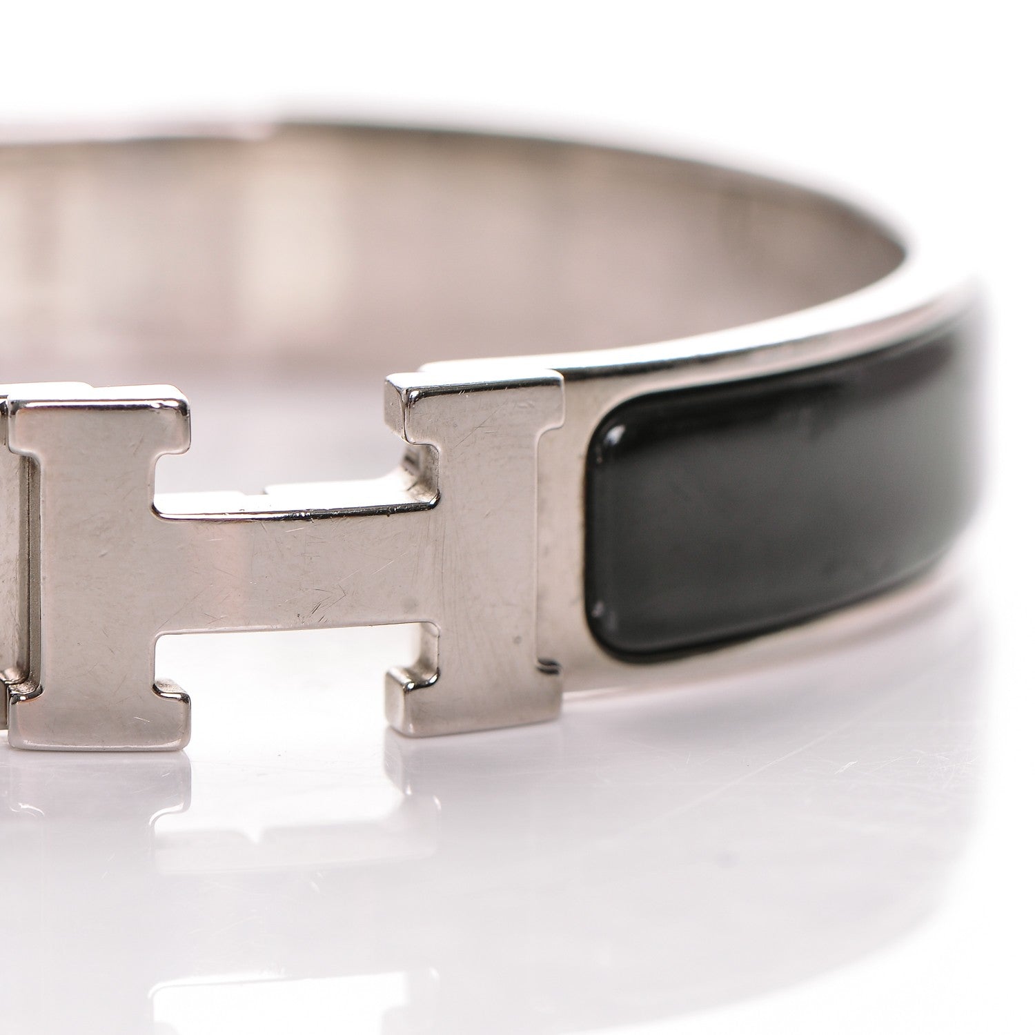 Hermes Enamel Narrow Clic Clac H Bracelet PM Black 6 of 6