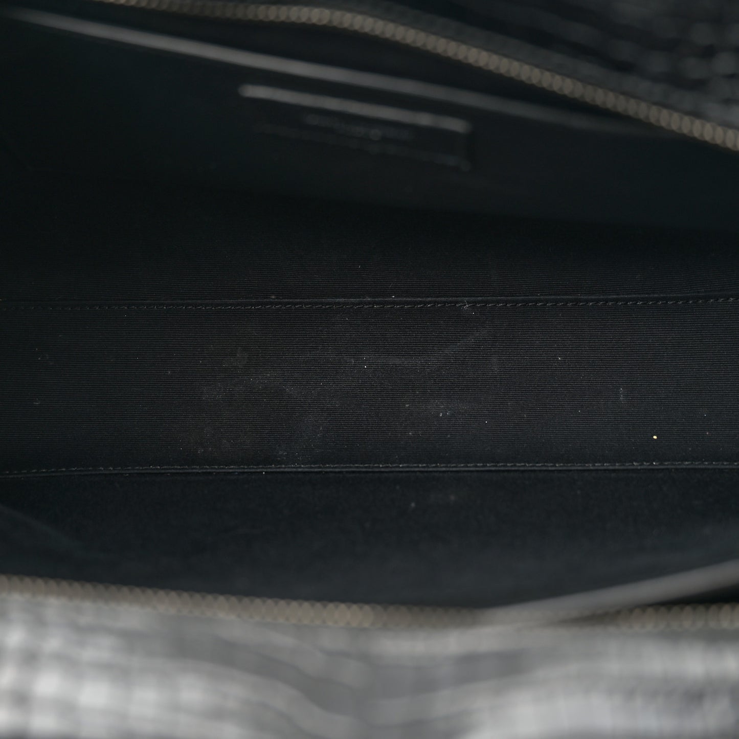 Croc Calfskin Embossed Medium Uptown Tote Black