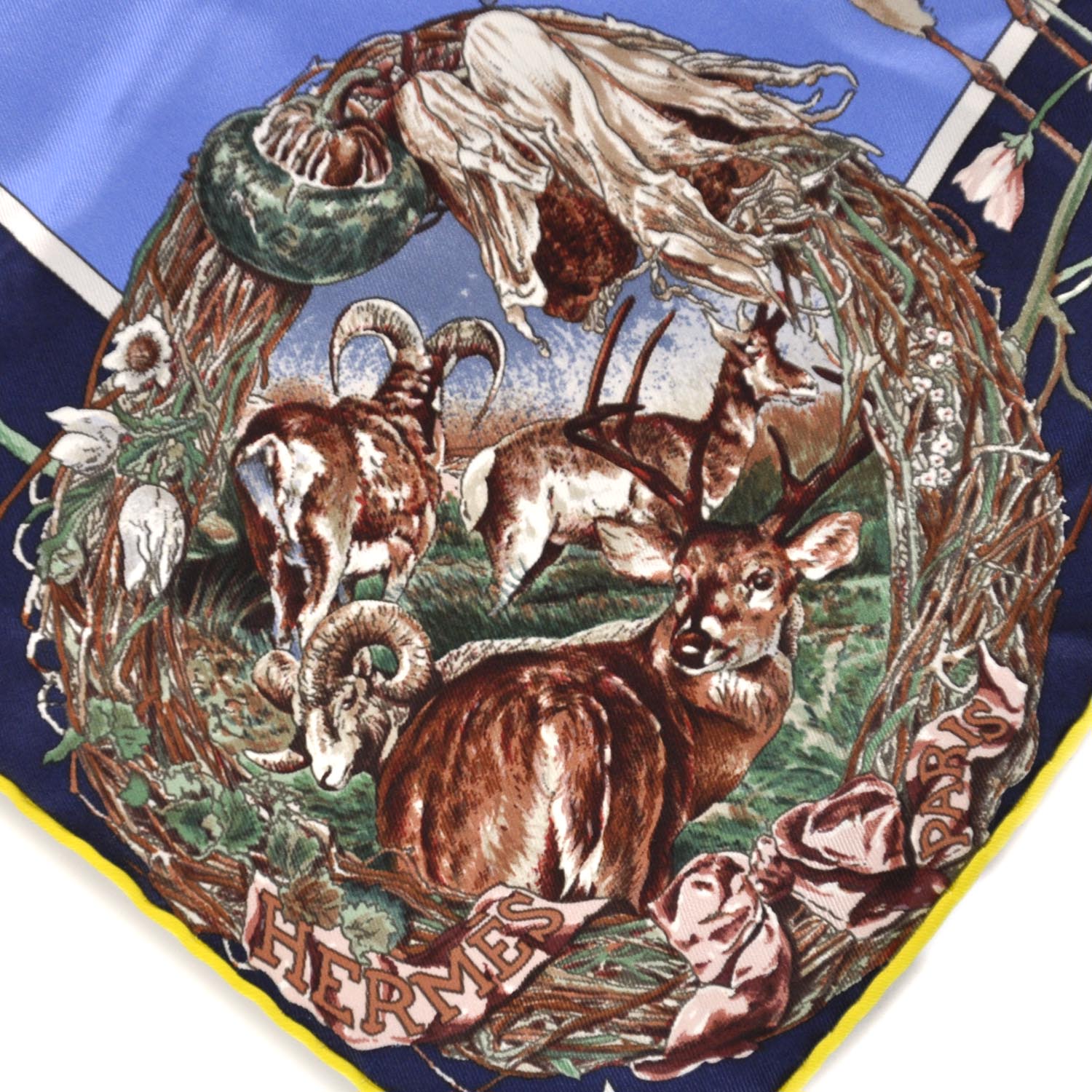 Hermes Silk Faune et Flore du Texas Scarf 70 1 of 9