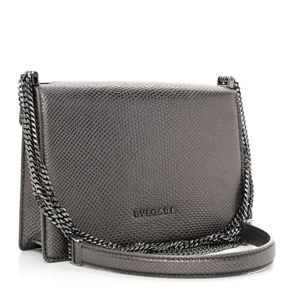 Bulgari Metallic Karung Serpenti Forever Shoulder Bag Silver 4 of 11