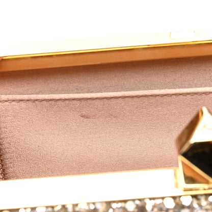 Jimmy Choo Coarse Glitter Celeste Clutch Antique Gold 10 of 10