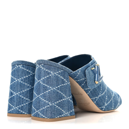 Louis Vuitton Denim Shake Mule 40 Blue 5 of 9