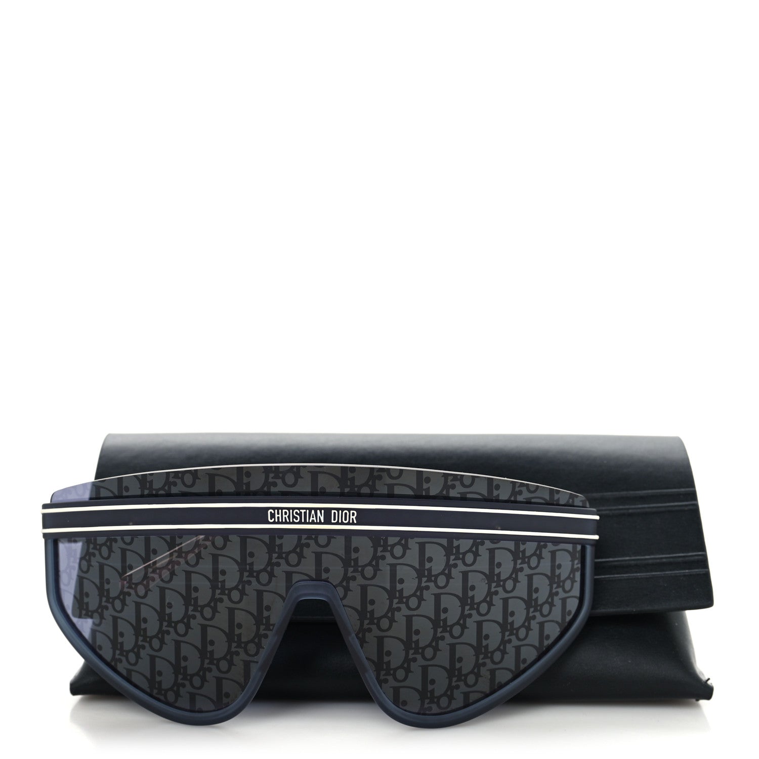 Christian Dior Oblique Mask DiorClub M2U Sunglasses Translucent Blue 8 of 8