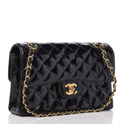 Chanel Patent Quilted Small Double Sided Flap Black 3 of 12