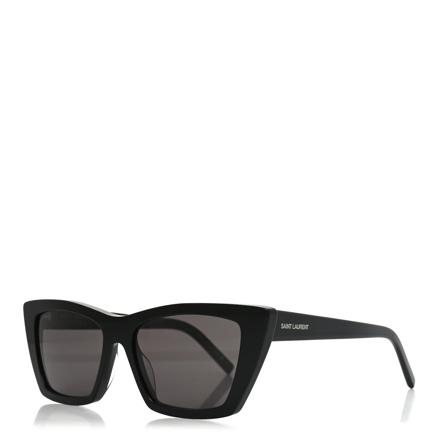 Saint Laurent Acetate Mica Cat Eye Sunglasses SL 276 Black 1 of 8