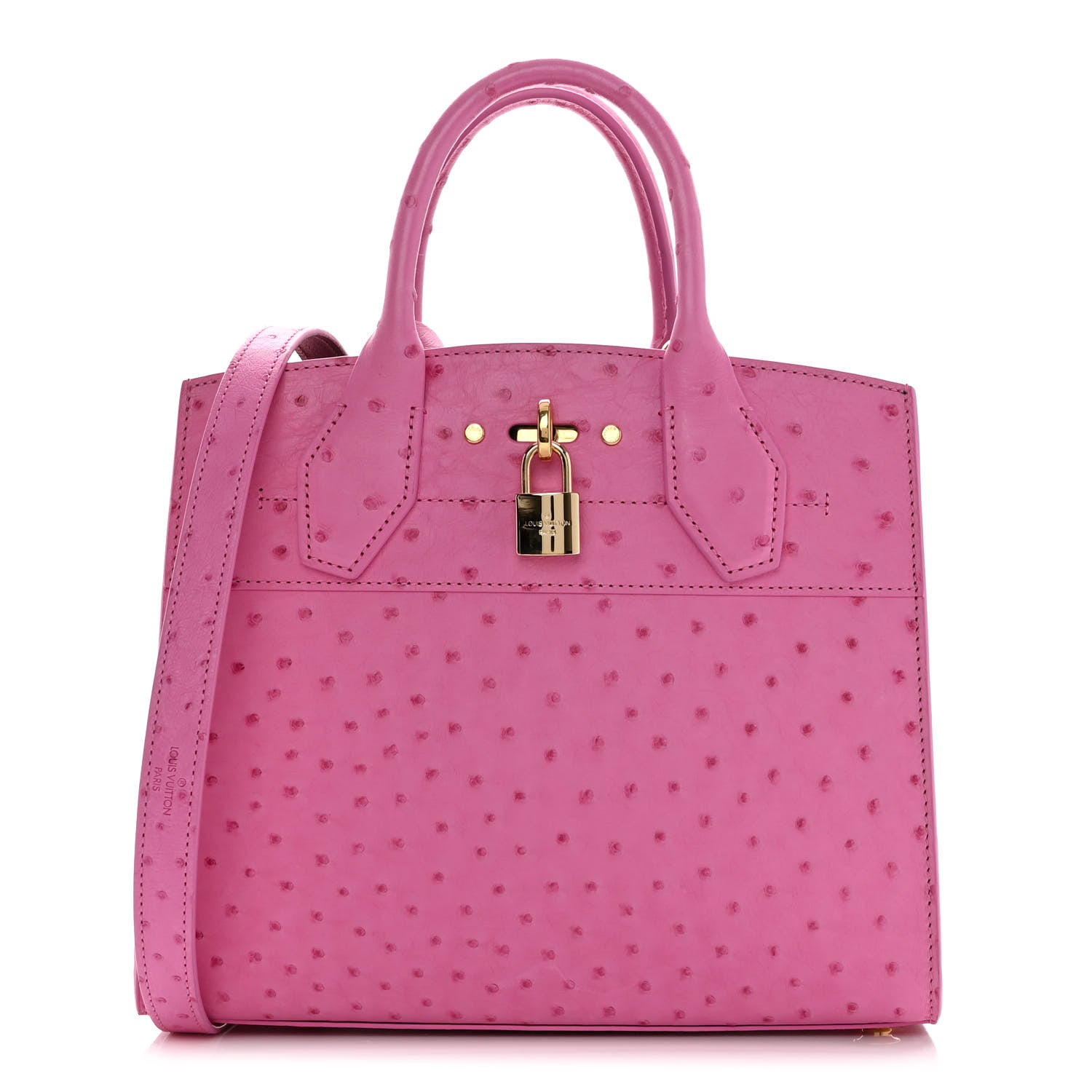 Louis Vuitton Ostrich City Steamer PM Rose 1 of 11