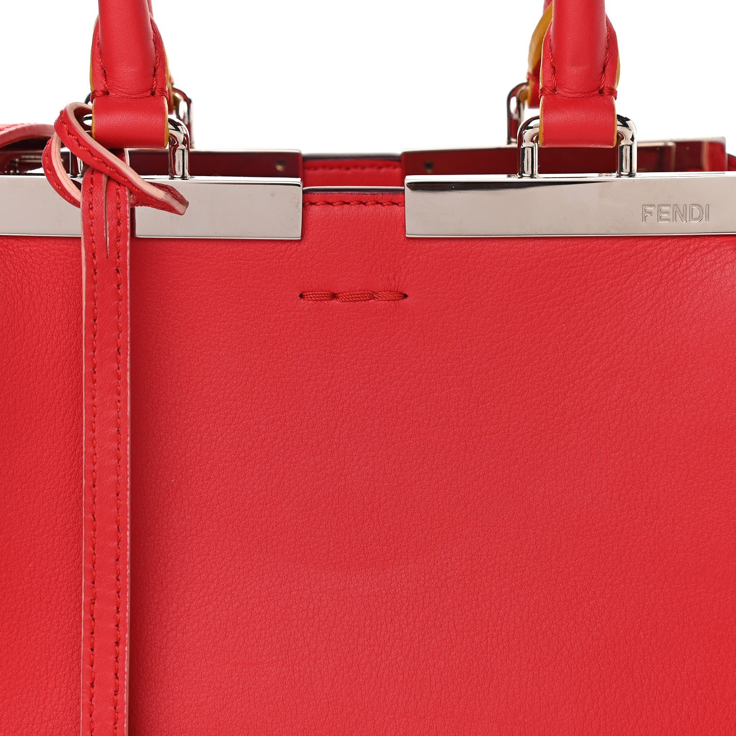 Fendi Vitello Dolce Mini 3jours Tote Fiamma 8 of 10