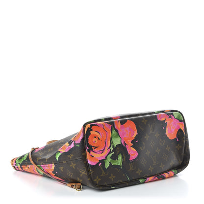 Louis Vuitton Monogram Roses Neverfull MM 4 of 10