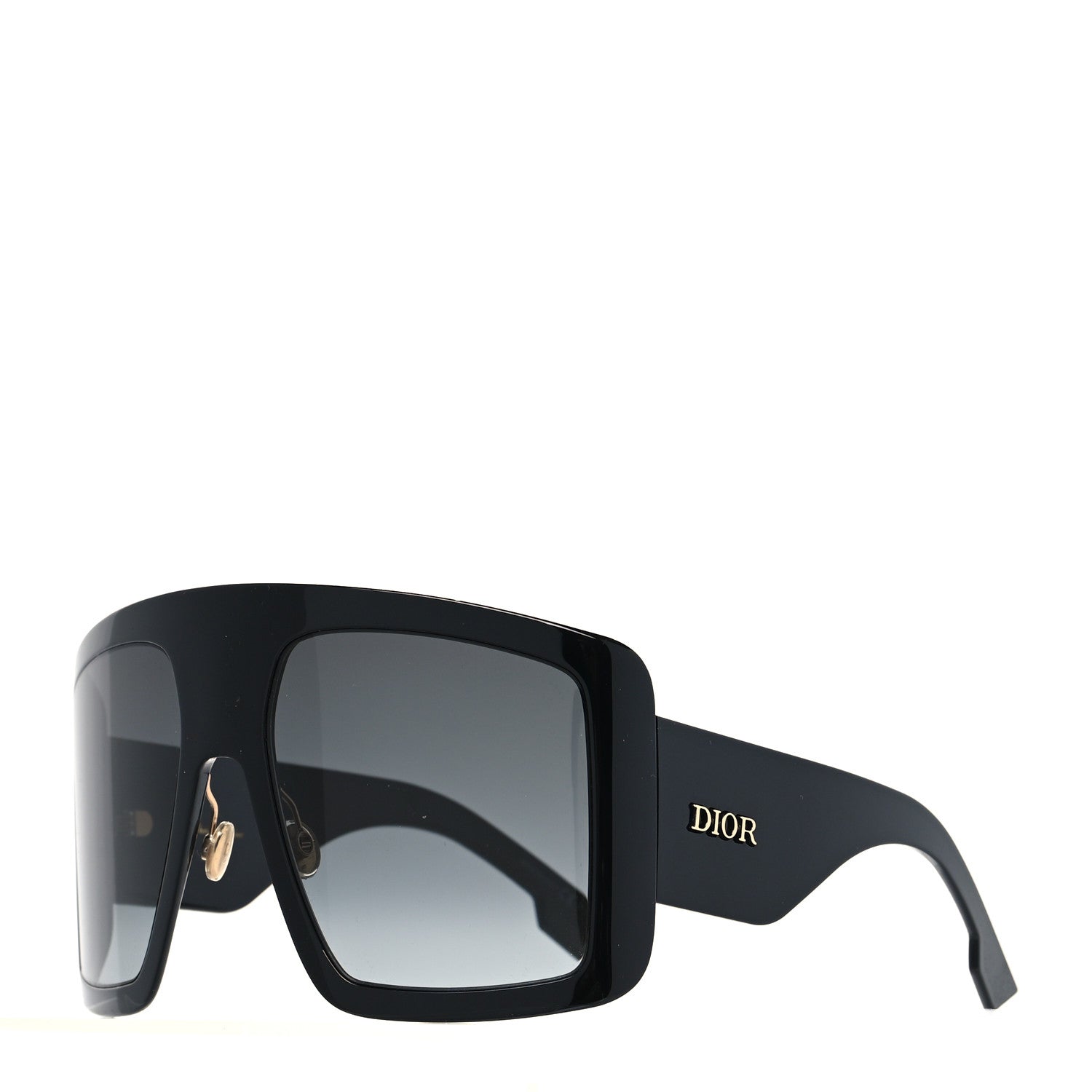 Christian Dior Acetate DiorSo Light 1 Shield Sunglasses Black 1 of 9
