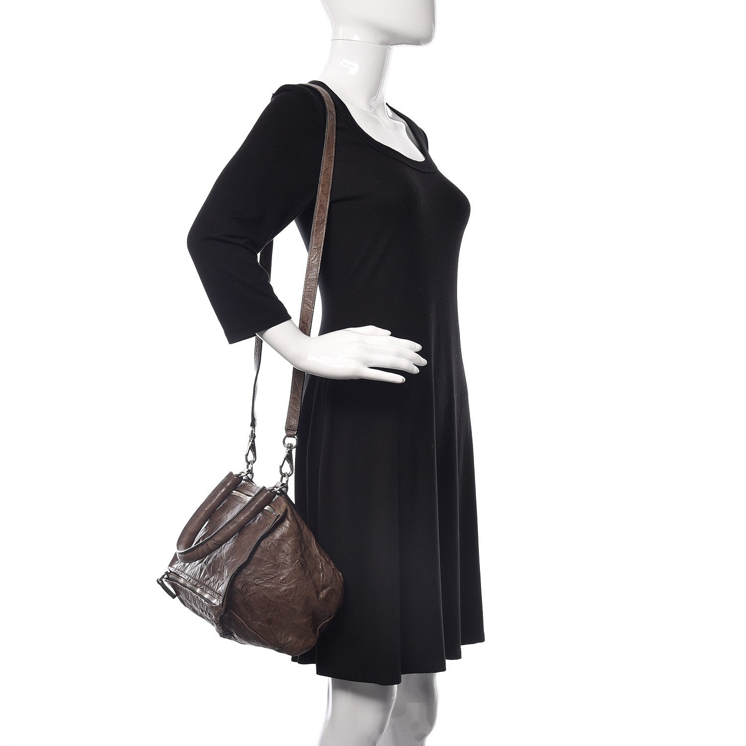 Givenchy Tumbled Sheepskin Small Pandora Charcoal 2 of 9