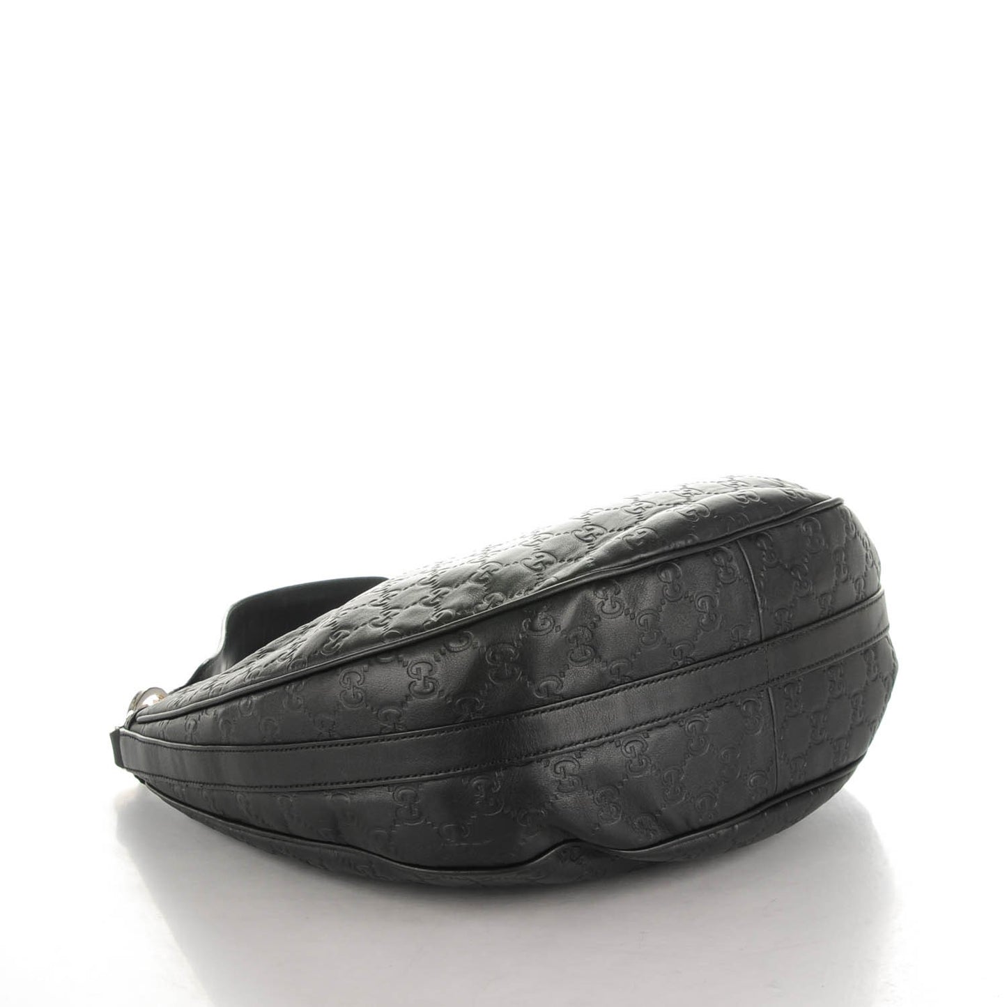 Guccissima Medium GG Twins Hobo Black