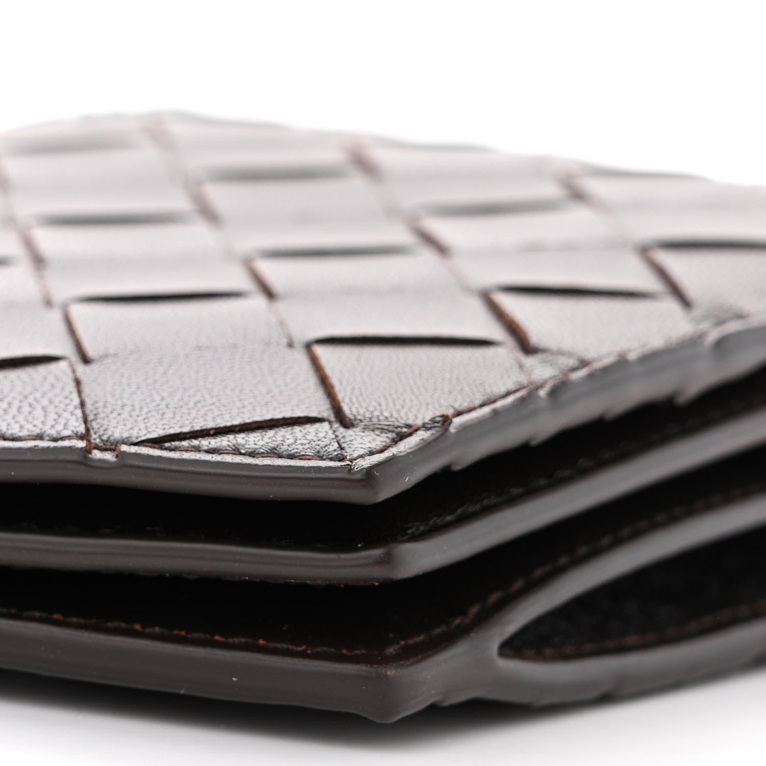 Bottega Veneta Nappa Intrecciato Card Case On Chain Fondant 9 of 12