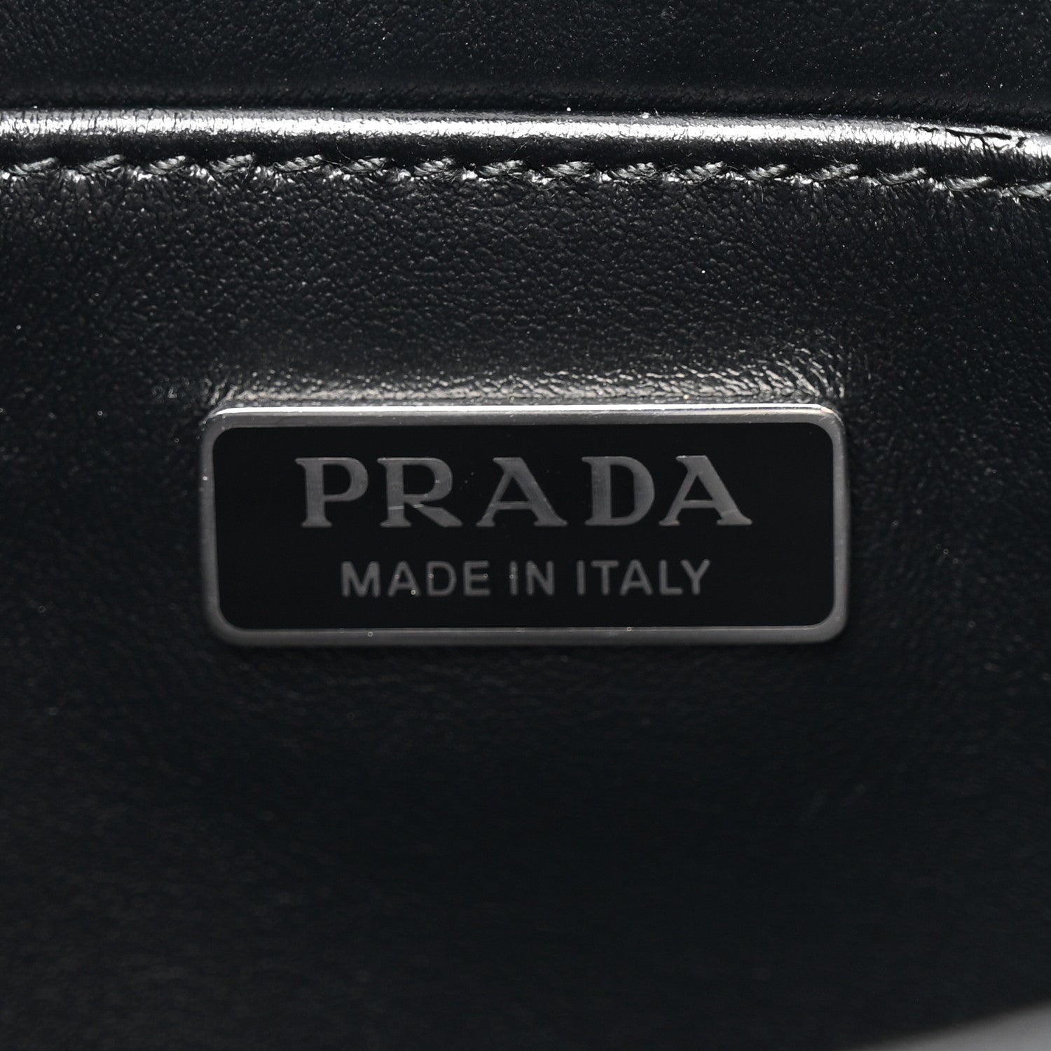 Prada Spazzolato Cleo Shoulder Bag Black 6 of 9