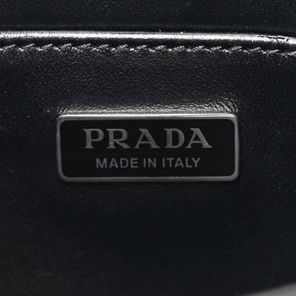 Prada Spazzolato Cleo Shoulder Bag Black 6 of 9