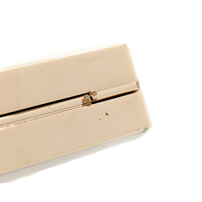 Chanel Patent Calfskin Boy Minaudiere White 13 of 15