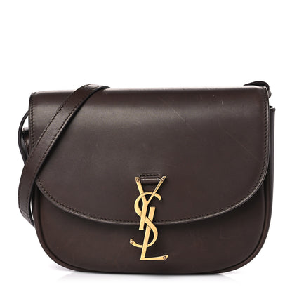 Saint Laurent Vintage Calfskin Monogram Medium Kaia Satchel Brown 1 of 8
