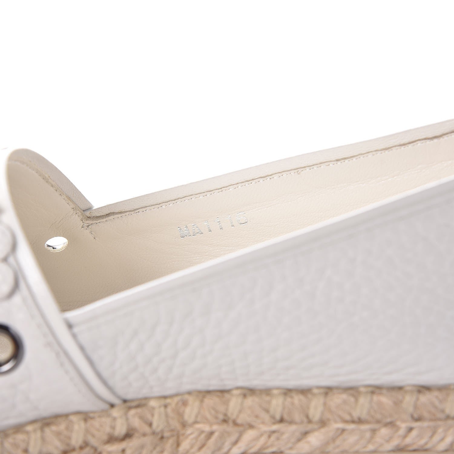 Louis Vuitton Calfskin Tropical Bloom Espadrille Flat 36 White 8 of 9