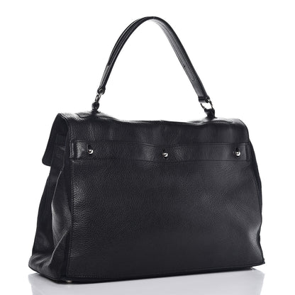 Saint Laurent Calfskin Canvas Large Muse Two Black 3 of 13