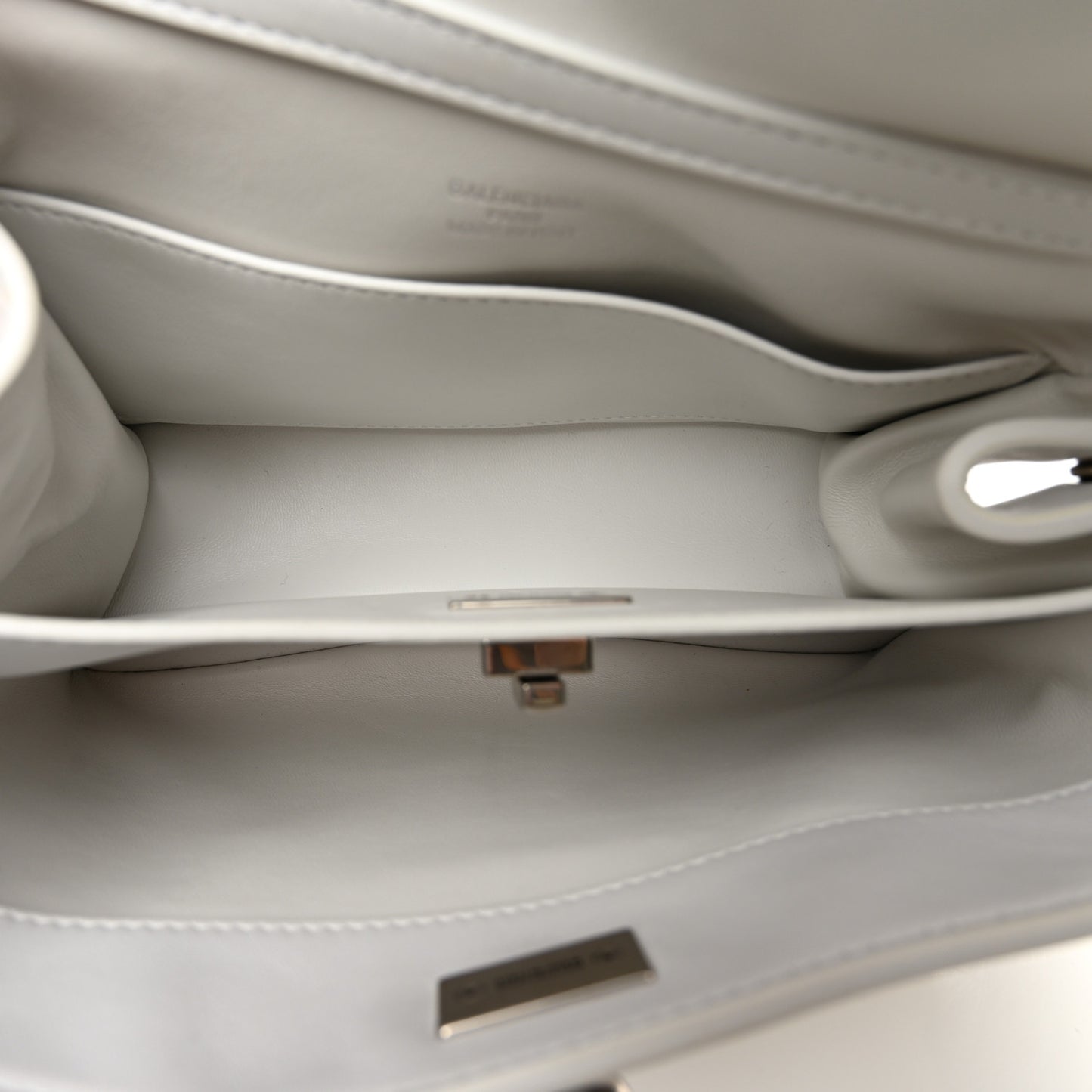 Natural Smooth Calfskin Mini Rodeo Top Handle Handbag Optic White