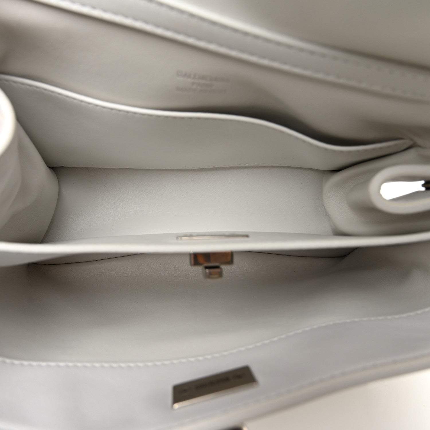 Balenciaga Natural Smooth Calfskin Mini Rodeo Top Handle Handbag Optic White 5 of 10