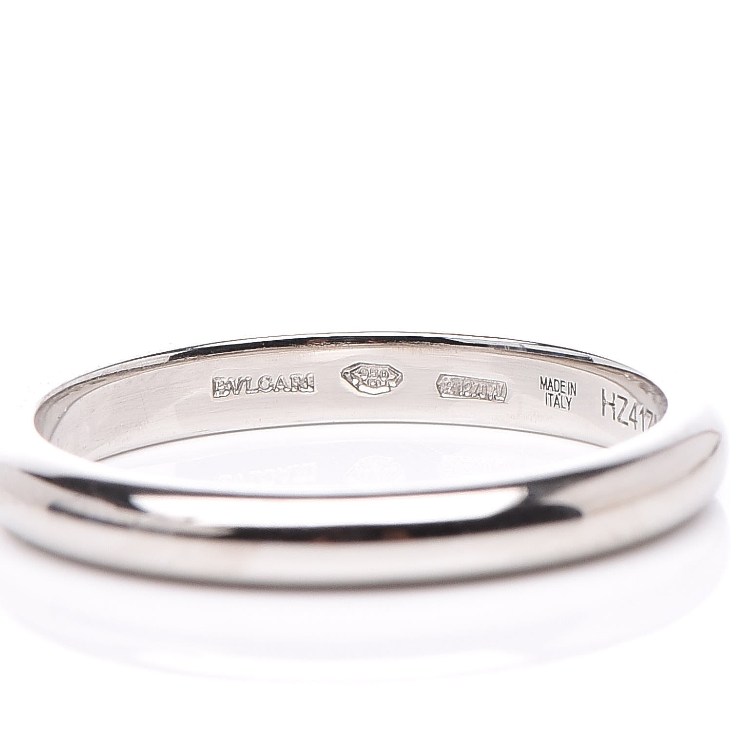 Bulgari BVLGARI Platinum 2.65mm Fedi Wedding Ring 54 6.75 5 of 5