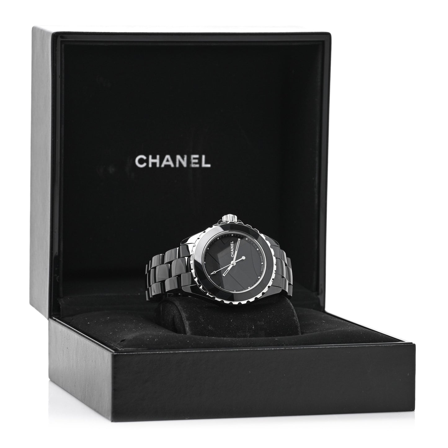 Stainless Steel Ceramic 38mm J12 Untitled Automatic Watch Black