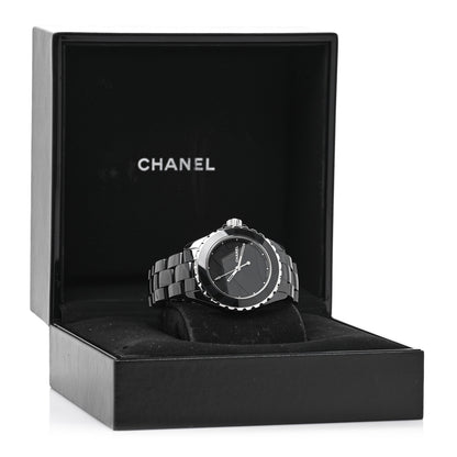 Chanel Stainless Steel Ceramic 38mm J12 Untitled Automatic Watch Black 5 of 5