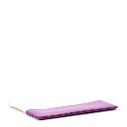 Celine Lambskin Bi-Color Solo Clutch Pouch White Magenta 4 of 10